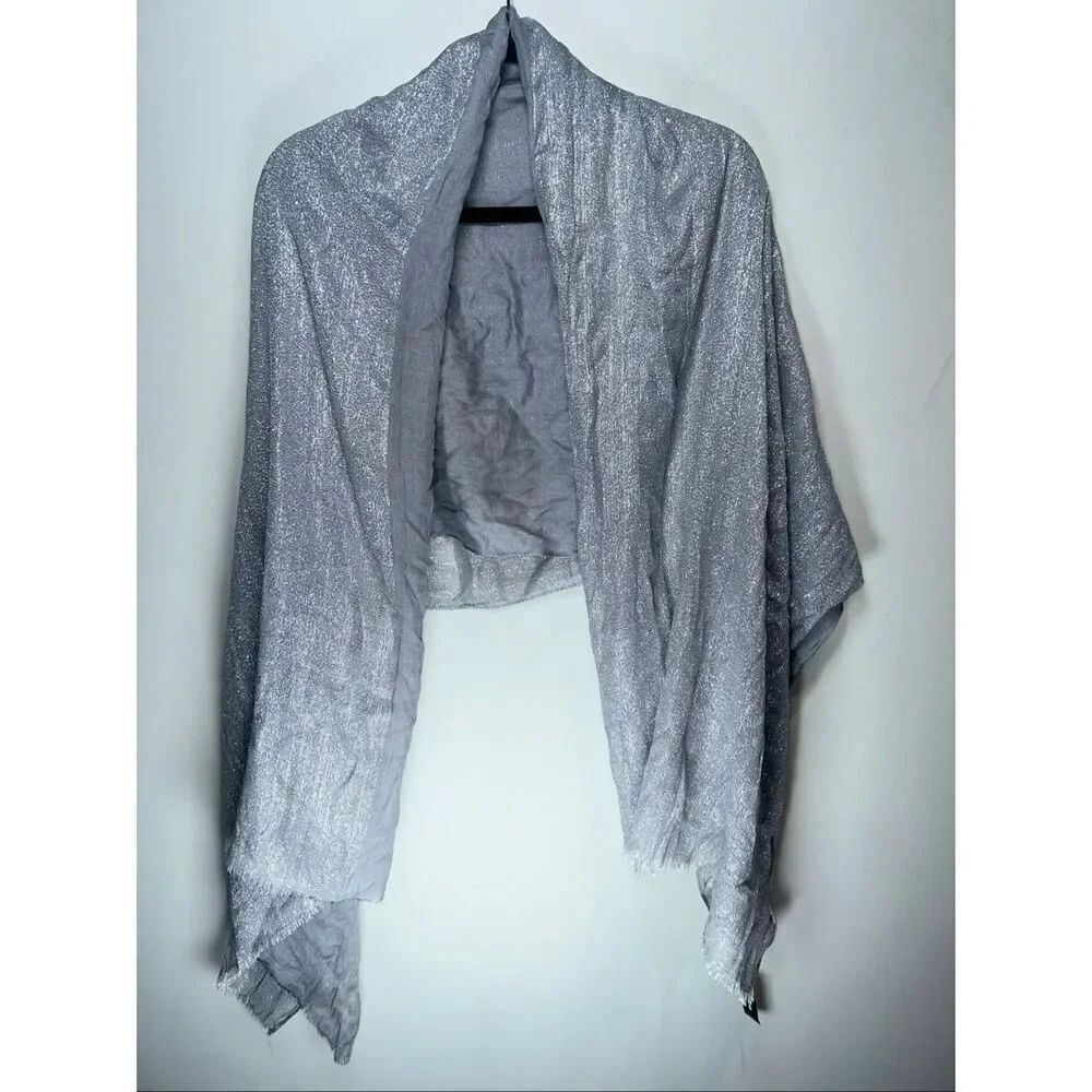 Express silver metallic scarf one size